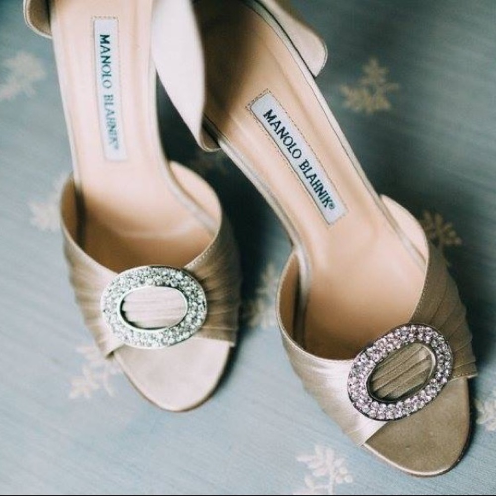 Manolo Blahnik - Gold Sedaraby D’orsay